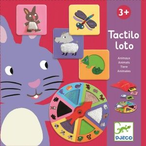 Gra edukacyjna, dotykowa, Lotto Zwierzaki  - Djeco