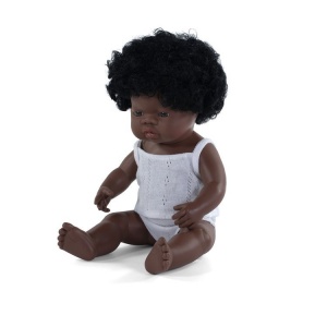 Pachnąca lalka, dziewczynka, Afrykanka, 38 cm - Miniland,