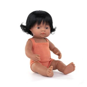 Pachnąca lalka, dziewczynka, Hiszpanka, Colourful Edition, 38 cm - Miniland,