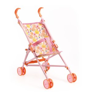 Wózek spacerowy dla lalek, Pomea, kwiaty - Djeco,
