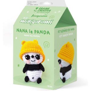 Zestaw do szydełkowania, amigurumi, Panda - Graine Creative