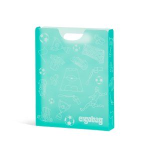 Folder Box, wkład ułatwiający pakowanie, piłka nożna, zielony - Ergobag