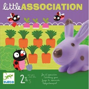 Gra planszowa dla najmłodszych, Little Association, królik w ogrodzie - Djeco