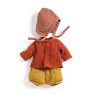Komplet ubrań 3-częściowy, 32 cm, dla lalki Pomea - Djeco,
