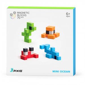 Pixio - Klocki magnetyczne Pixio Mini Ocean 75 szt., Story Series
