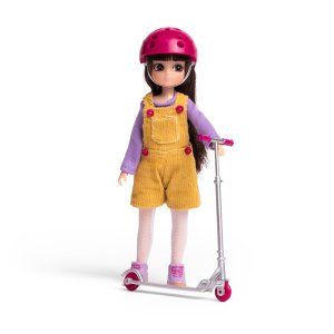Lalka, Scooter Girl Doll, dziewczynka z hulajnogą - Lottie