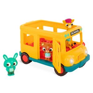 Muzyczny autobus szkolny z żyrafą i wesołymi pasażerami - B.toys