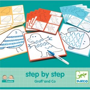 Nauka rysowania krok po kroku, Eduludo, graff - Djeco