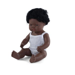 Pachnąca lalka, chłopiec, Afrykańczyk, 38 cm - Miniland,