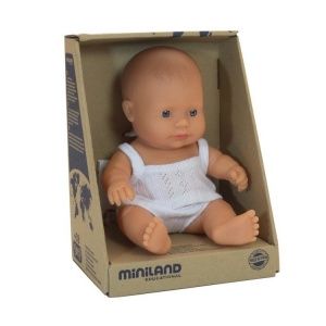 Pachnąca lalka, chłopiec, Europejczyk, 21 cm - Miniland