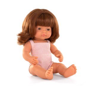 Pachnąca lalka, dziewczynka, Europejka, Colourful Edition, rude włosy, 38 cm - Miniland