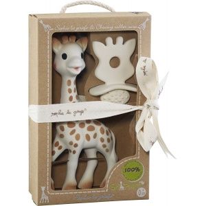 Żyrafa Sophie z gryzakiem, zestaw w pudełku, So' Pure