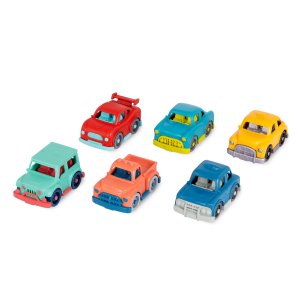 Zestaw 6 małych autek Wonder Wheels - B.toys,