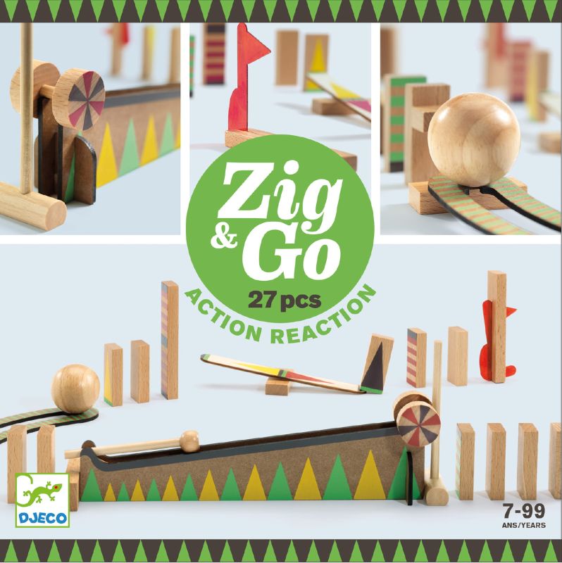 tor kulkowy zestaw konstrukcyjny Djeco Zig&Go