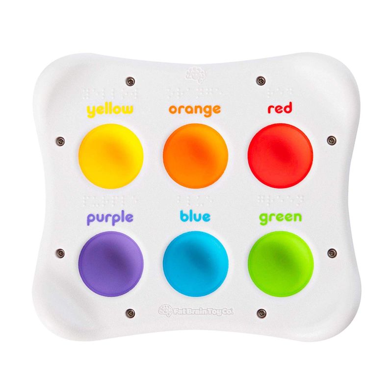kolorowe bąbelki z kształtami i nazwami kolorów Dimpl Duet Fat Brain Toy Co